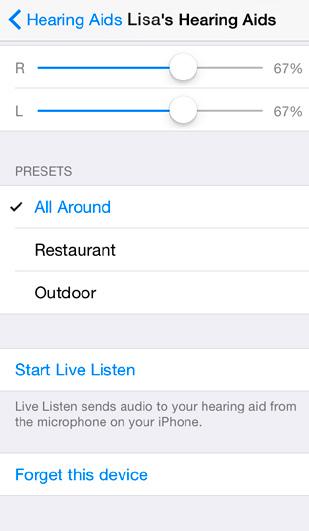 Control of your hearing aids built into your iphone, ipad or ipod touch 1 2 