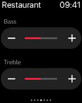 can adjust the streaming volume separately with the orange volume