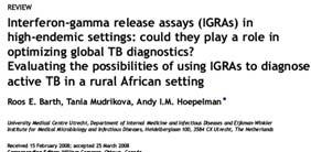 Influence of prior BCG on TST not consistent Good agreement between both IGRA NO Management dilemmas in routine