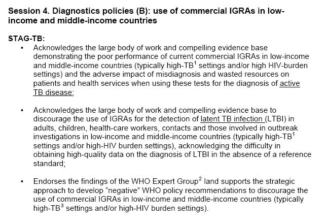Med 2009;15:188-200 Do IGRA have a future?