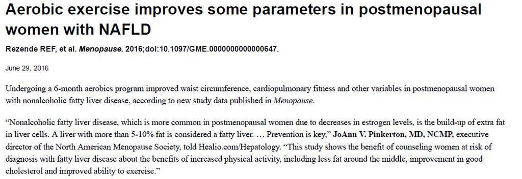 This study shows the benefit of counseling women at risk of diagnosis with fatty liver disease about the