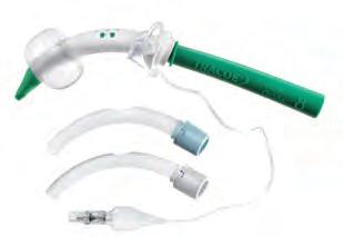 Tracoe experc set with Tracoe twist P tracheostomy tube Available with 3 styles of tube, unfenestrated, fenestrated and with subglottic suction line, 320, 321 and 322.