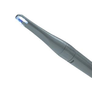 Stabilised freeze-frame images are obtained simply by pressing the touch-sensitive area on the handpiece.