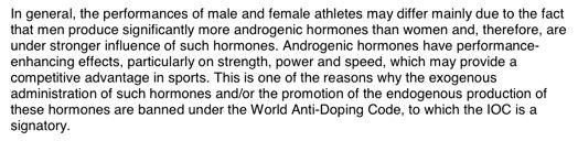 STANDARD DOPING TESTS EXTREME STRESS TO