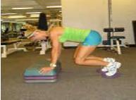 Gliding Mountain Climbers 20-30 Seconds 2 Gliding Discs Optional Raised Surface Begin in a pushup position