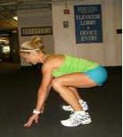In the third position, you will perform one pushup, dropping to your knees if you need to