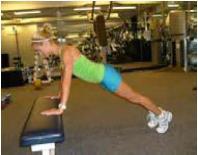 Pushups 20-30 Reps To modify this exercise and make it easier, perform with hands placed on an elevated surface.