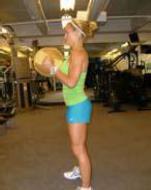 Exercise Set I Squat with Medicine Ball 20-30 Reps 8-16 Pound Ball Begin with feet