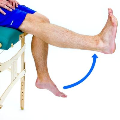 Knee Flexion Heel Slide While in a supine position, hook two straps around the affected limbs foot.