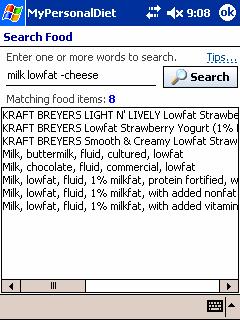 Searching by one word can return too many items (210 in the previous example) To perform a more effective search, enter several words, and only items containing all words will be shown.