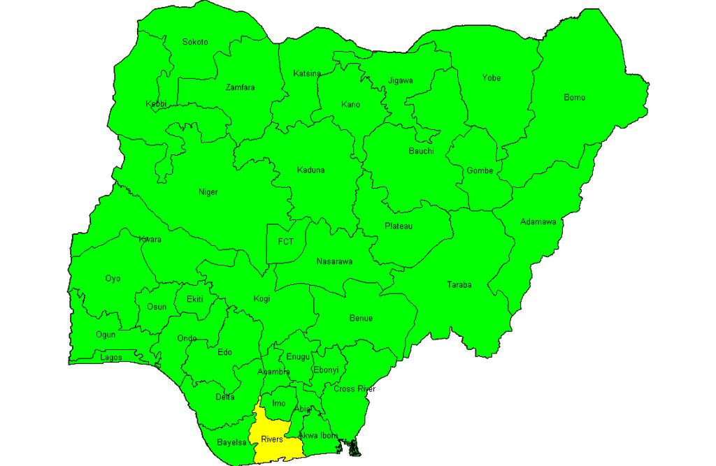 Study Area Map of Nigeria