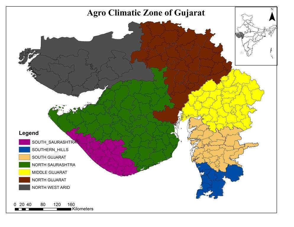 AgroClimatic Zones of Gujarat Mostly Arid and
