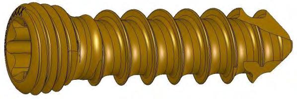 Thread (upgrade 1,5 mm) Screw head with 3 nuts Lengths 13, 15, 17, 19 mm Diameter 4,0 mm