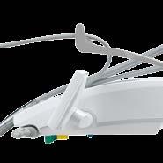 The absence of any mechanical levers or brakes allows for easy vertical adjustment of the headrest to adapt it to patients of