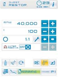Browsing through the menus of the integrated devices and selecting settings couldn t be simpler, ensuring dental unit