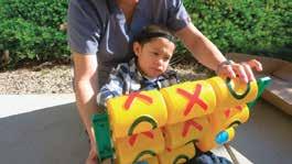 Because of his medical condition, AJ cannot often be exposed to germs found at public parks, so he wished for a playground at home and Edwards employee volunteers built him one!