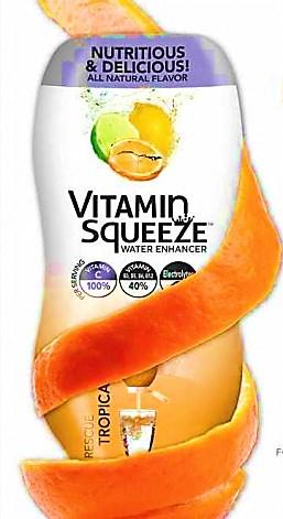 essential vitamins. Squeeze the product into your water.