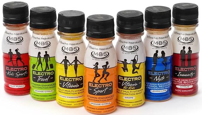 ENERGY SHOTS: Line of vitamin-enhanced rehydration beverages. The company provides 2.