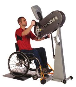 to exercise while seated, standing, or directly from a wheelchair.