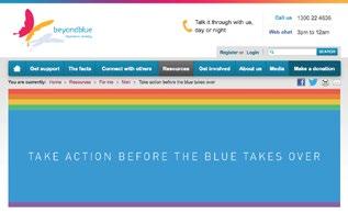 Take Action Before the Blues Take Hold Take Action Before the Blues Take Hold was a campaign aimed at encouraging gay, bisexual and questioning (GBQ) men to take action against depression by visiting
