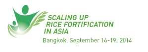 Bangkok Meeting on Rice Fortification September 2014 Scaling Up Rice Fortification in Asia, hosted by FFI, PATH, WFP, MI, UNICEF and GAIN Consensus: 1 Evidence of widespread micronutrient