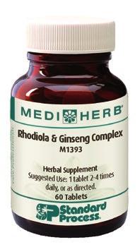 Rhodiola & Ginseng Complex Servings per container: 60 Calories 1 Rhodiola root 20:1 extract 150 mg from Rhodiola rosea root 3.0 g Containing rosavins 4.5 mg and salidroside 1.