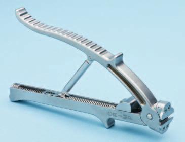 Application instrument The application instrument is the only instrument needed to perform all aspects of craniotomy closure.