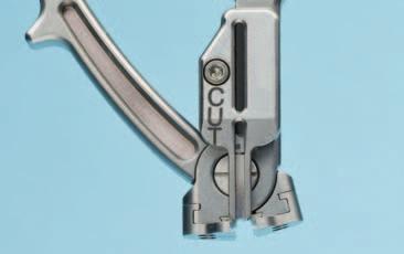 Features/Benefits Only one instrument is needed for crimping, tensioning, and cutting of the FlapFix Pre-crimping of implants is performed in a single, easy hand movement with a specially designed