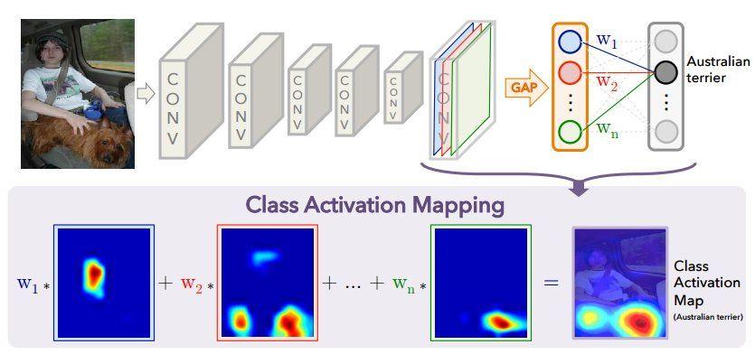 Class Activation Maps Learning deep features