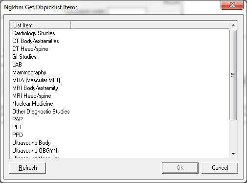 Click in the Diagnostic study type box &