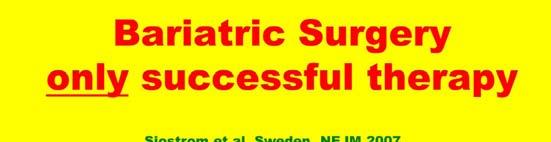 Bariatric Surgery - excellent long term outcome