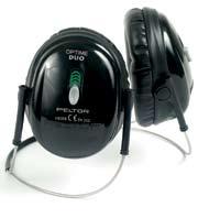 OPTIME DUO A two level hearing protector with convenient shift switch.