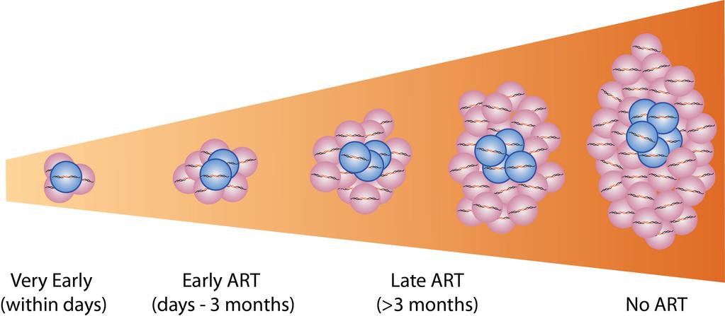 Early ART in Infants Timing Of ART Initiation Very Early (within 2 days) Early (3 days to 3 months) Late (>3 months) Latent Remission Reservoir Duration Viremia