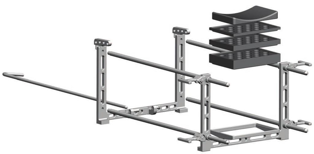 APPENDIX A Appendix A: Alignment Stand Assembly Step 1 Set the U Frame and Frame Base upright and parallel on a table (Fig. 119). The hinges on the Frame Base should point toward the U Frame.