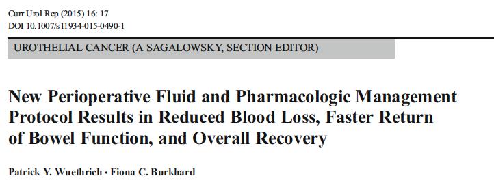 Perioperative intravenous fluid should replace the minor physiological losses (0.5 1 ml/kg/h) and the blood loss. Fluid loss to a third space is negligible.
