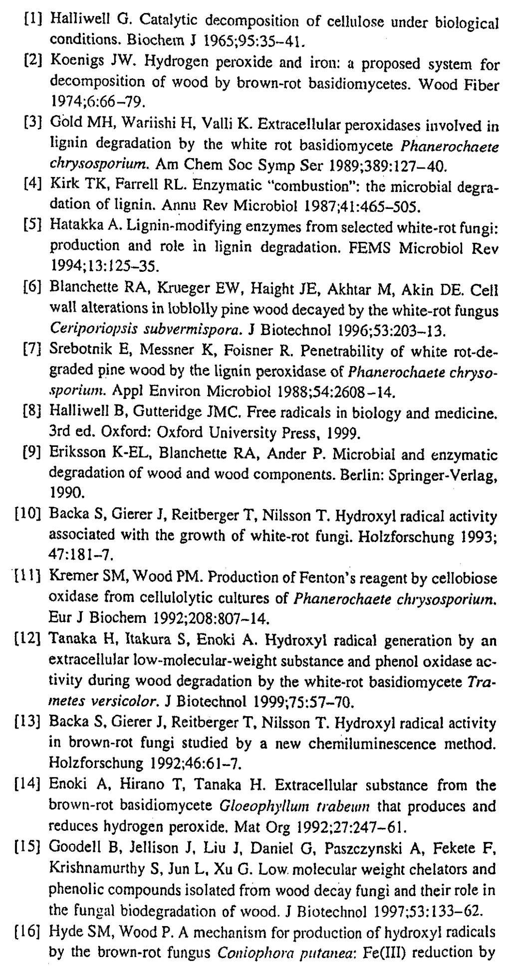 K.E. Hammel et al. / Enzyme and Microbial Technology 30 (2002) 445-453 451 nones need to be able to reduce Fe 3+ -oxalate complexes if Fenton chemistry via quinone redox cycling is to occur.