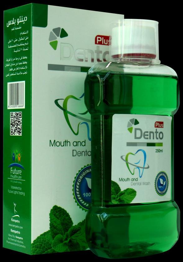 Failure is not an option Dosage and administration Dento plus ensures The best natural formula that covers all dentists` requirements.
