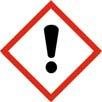 Hazard pictograms Signal word Hazard statements Warning H317 - May cause an allergic skin reaction. Precautionary statements Prevention P261 - Avoid breathing mist or vapour.