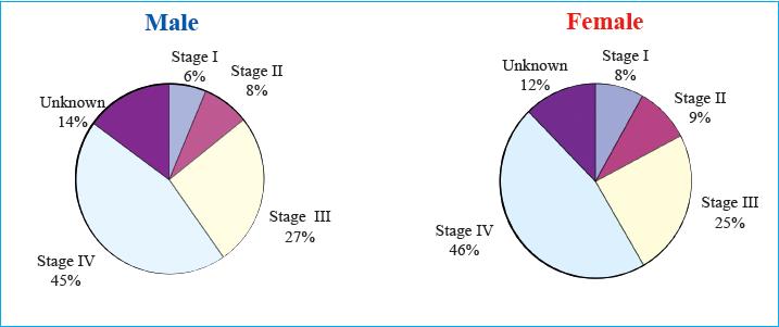 Background and Rationale Number of new bronchus, lung cancer patient by stage and sex: 2009 (1) (1) National Cancer Institute.