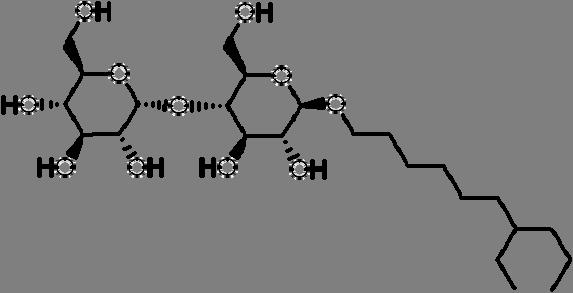 Cymal 6 (Cy6): nonionic detergent Molecular formula: C 24 H 44 O 11 Molecular weight: 508.