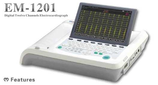Rolls Paper) EV0302 ECGMAC Diagnostic ECG Machine Model: EM-1201 Digital