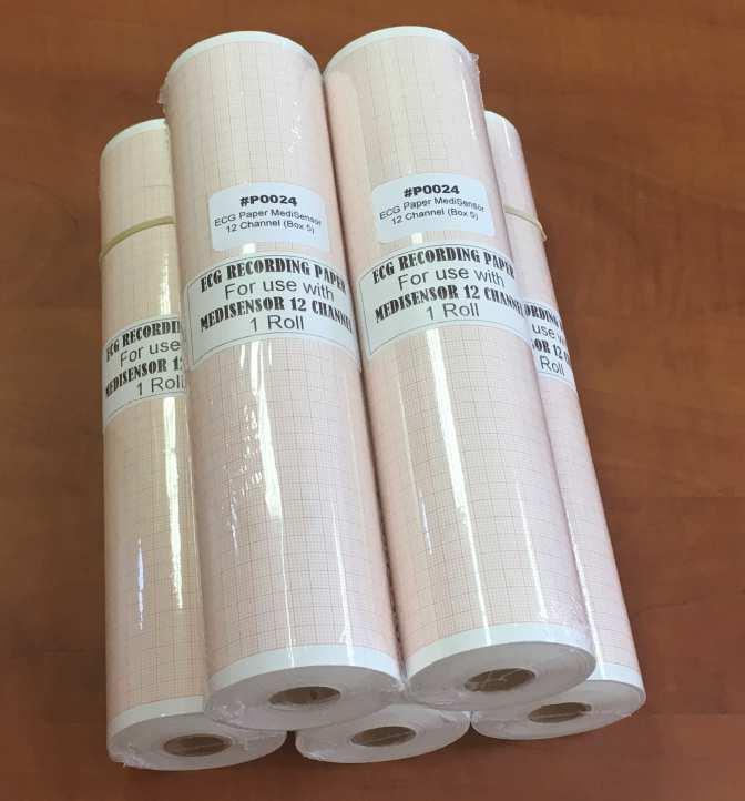 Medisensor 12 channel ECG Recording Paper Roll: 210mm x 30m (1 Unit = 1 Rolls