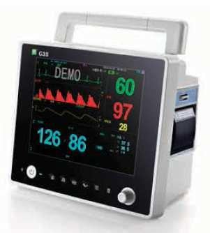 GMI Medical G3S Patient Monitor: G3S Patient Monitor EV0471 Patient Range: Adult, Paediatric and Neonatal Parameters Included: ECG, SpO2, Heart Rate, NIBP, respiration and Temperature.