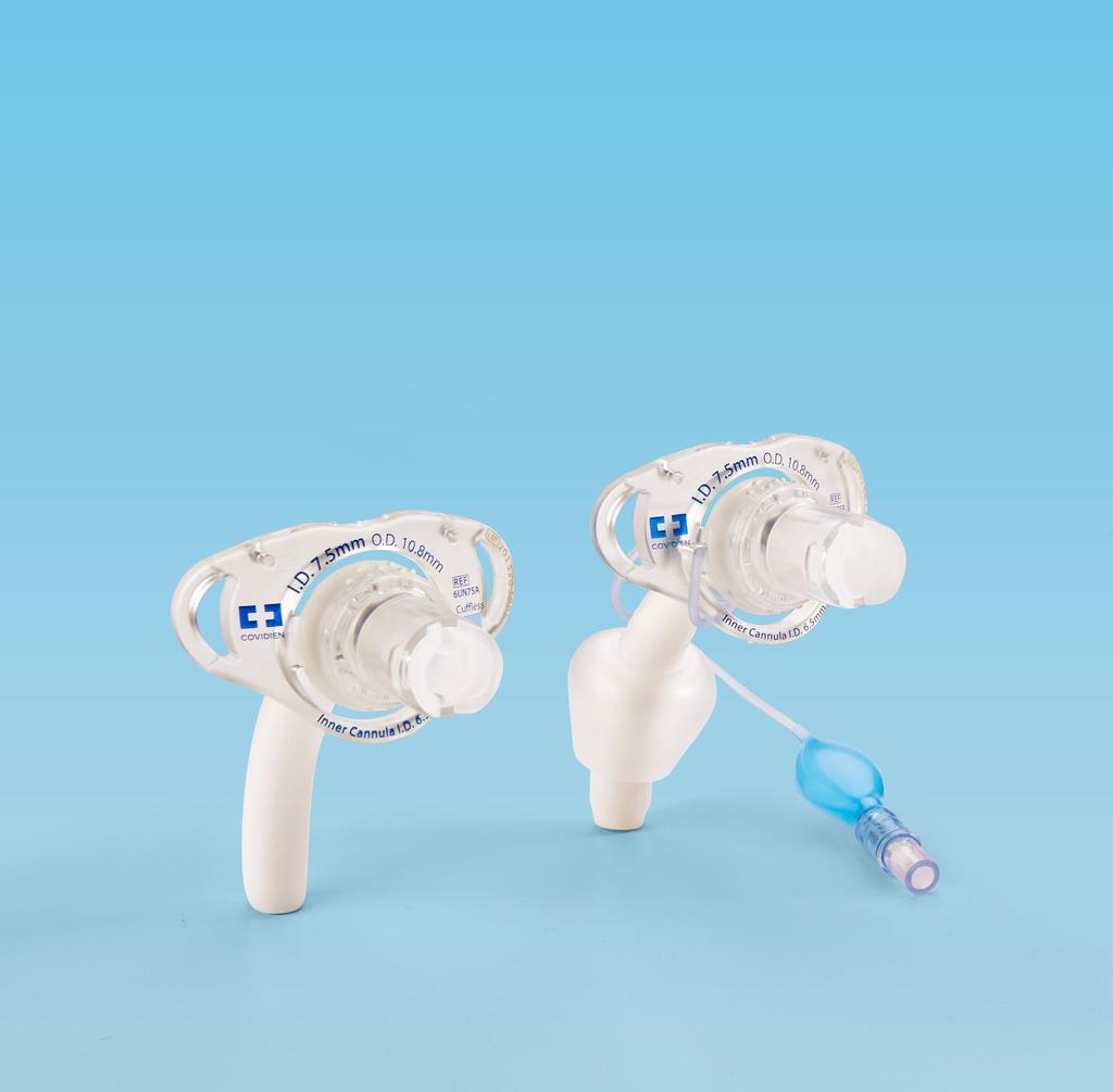 CLINICIAN-INSPIRED SOLUTIONS FROM HOSPITAL TO HOME Shiley Flexible Adult Disposable and Reusable Inner Cannula Tracheostomy Tubes Available in both cuffed and uncuffed versions, these tubes offer: