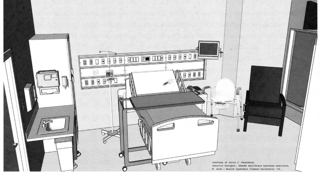 Figure 10.1. Picture of a patient s room for use in training individuals regarding room cleaning. Figure 10.2.