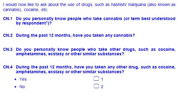 EHIS wave 1: Illicit drug use 18