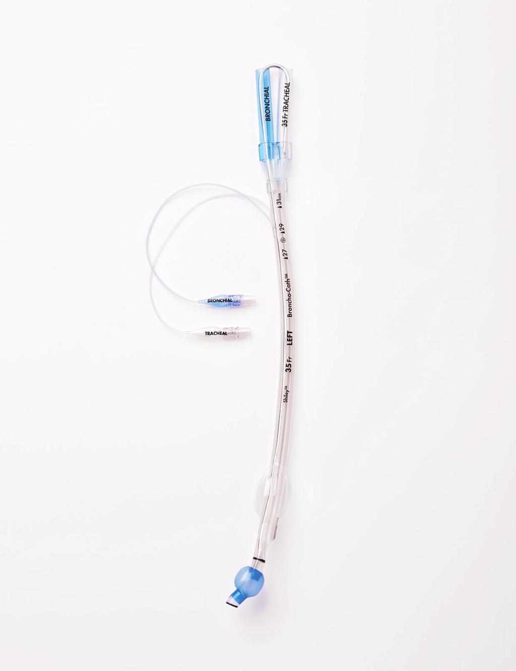 ENDOBRONCHIAL SOLUTIONS Shiley endobronchial tube These tubes come in two options one for each lung to support oxygenation during single-lung ventilation.