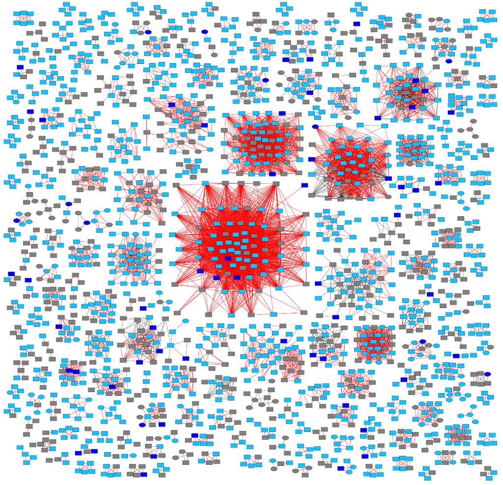 Transmission network of clusters with TDR ART-naïve