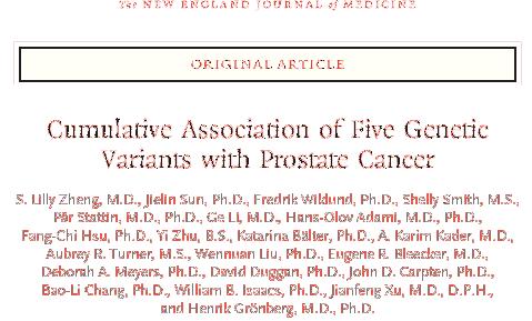 identified Patient Profiling for Prostate