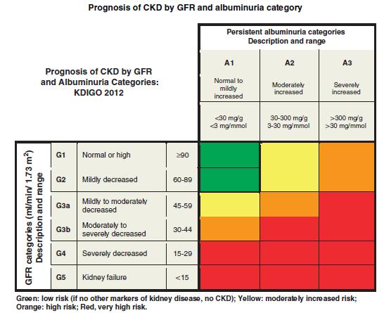 Staging of CKD Stage G4 CKD (severely decreased